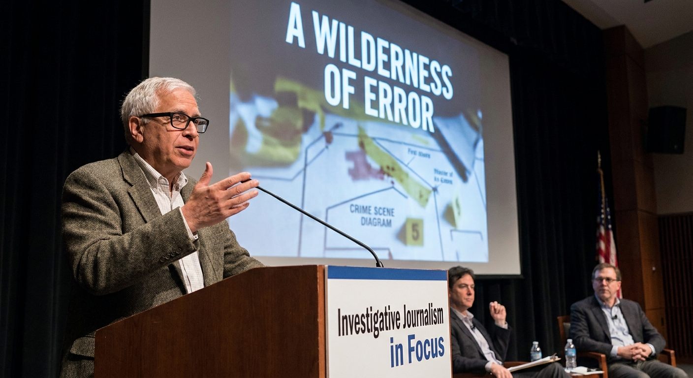 Errol Morris discussing his work connected to 'A Wilderness of Error,' focused on the Jeffrey MacDonald case